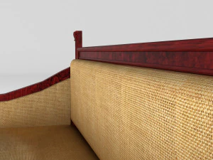 Wooden Sofa 4K 3D Model