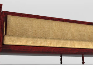 Wooden Sofa 4K 3D Model