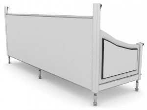 Wooden Sofa 4K 3D Model