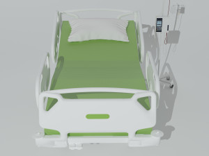 Intensive Care Bed 6 - 4K 3D-Modell