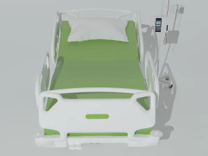 Intensive Care Bed 6 - 4K 3D Model