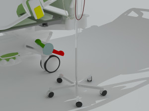 Intensive Care Bed 6 - 4K 3D-Modell