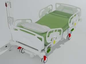 Intensive Care Bed 6 - 4K 3D-Modell
