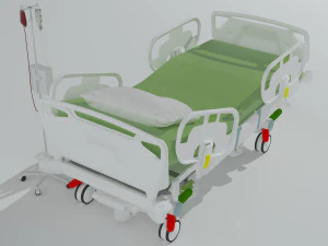 Intensive Care Bed 6 - 4K 3D Model