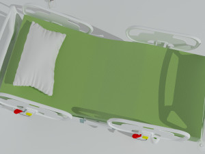 Intensive Care Bed 6 - 4K 3D-Modell