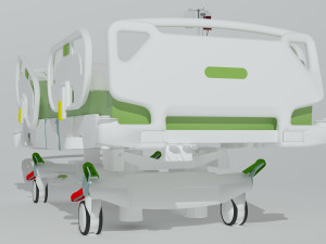 Intensive Care Bed 6 - 4K 3D-Modell