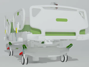 Intensive Care Bed 6 - 4K 3D Model