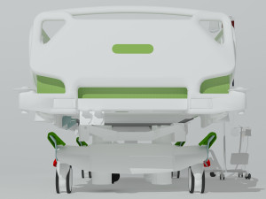 Intensive Care Bed 6 - 4K 3D-Modell