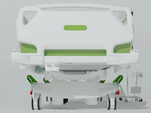 Intensive Care Bed 6 - 4K 3D Model