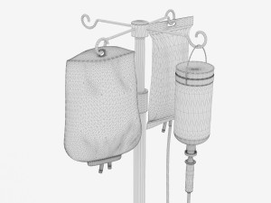 Intensive Care Bed 6 - 4K 3D-Modell
