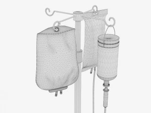 Intensive Care Bed 6 - 4K 3D Model