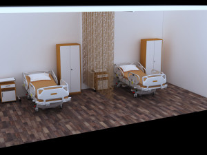 Hospital Ward 6 - 4K 3D 模型