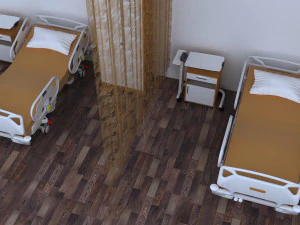 Hospital Ward 6 - 4K 3D Model