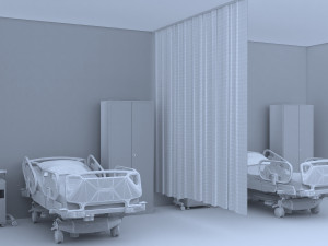Hospital Ward 6 - 4K 3D 模型