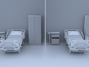 Hospital Ward 6 - 4K 3D 模型