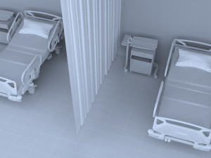 Hospital Ward 6 - 4K 3D 模型