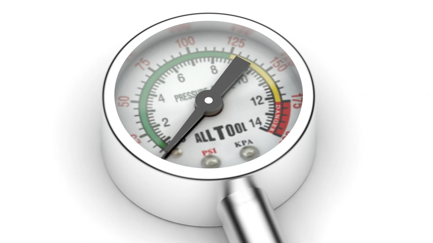 Pressure Gauge 4K 3D Model .c4d .max .obj .3ds .fbx .stl .blend