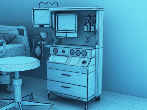 Dialysis Unit 4K 3D Model