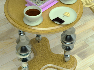 Coffee Party 4K 3D 模型