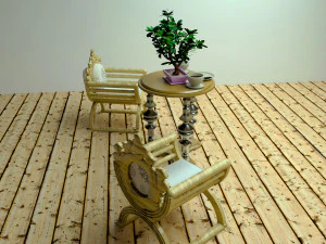 Coffee Party 3D Model