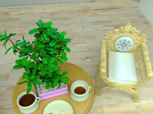 Coffee Party 4K 3D 模型