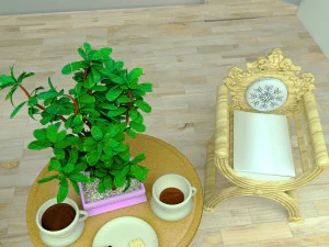 Coffee Party 3D Model