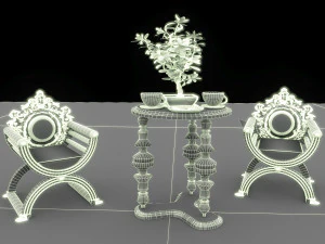 Coffee Party 3D Model