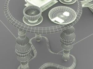 Coffee Party 3D Model