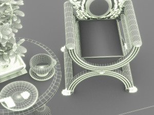 Coffee Party 4K 3D 模型