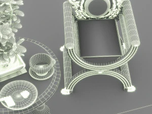 Coffee Party 3D Model