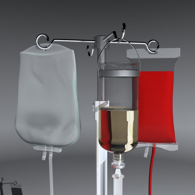 IV Stand 4K 3D मॉडल .c4d .max .obj .3ds .fbx .stl .blend 