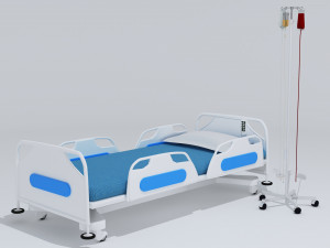 Hospital Bed 7 - 4K 3D Model