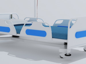 Hospital Bed 7 - 4K 3D Model
