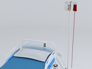 Hospital Bed 7 - 4K 3D Model