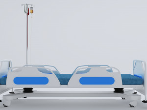 Hospital Bed 7 - 4K 3D Model