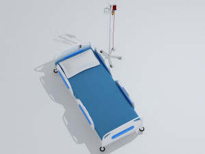 Hospital Bed 7 - 4K 3D Model