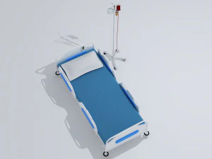 Hospital Bed 7 - 4K 3D Model