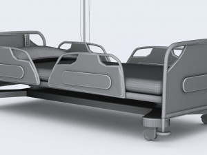 Hospital Bed 7 - 4K 3D Model