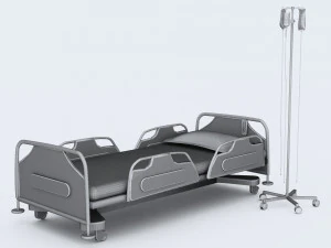 Hospital Bed 7 - 4K 3D Model