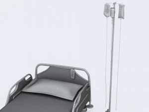 Hospital Bed 7 - 4K 3D Model