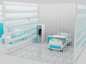 Hospital Ward 7 - 4K Modèle 3D