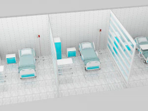 Hospital Ward 7 3D Model