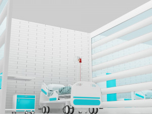Hospital Ward 7 - 4K Modèle 3D