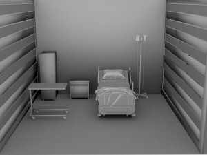 Hospital Ward 7 - 4K Modèle 3D