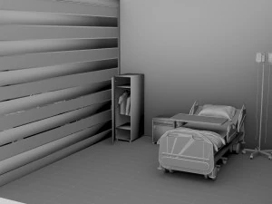 Hospital Ward 7 3D Model