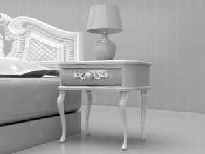 Elite Bedroom Set 4K 3D Model