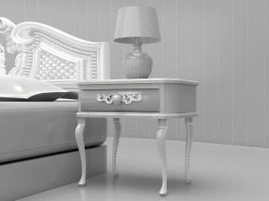 Elite Bedroom Set 4K 3D Model