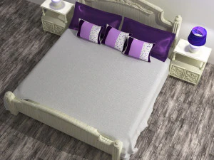 Classic Bed 3D Model