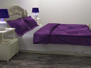 Classic Bed 3D Model