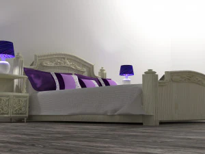 Classic Bed 3D Model
